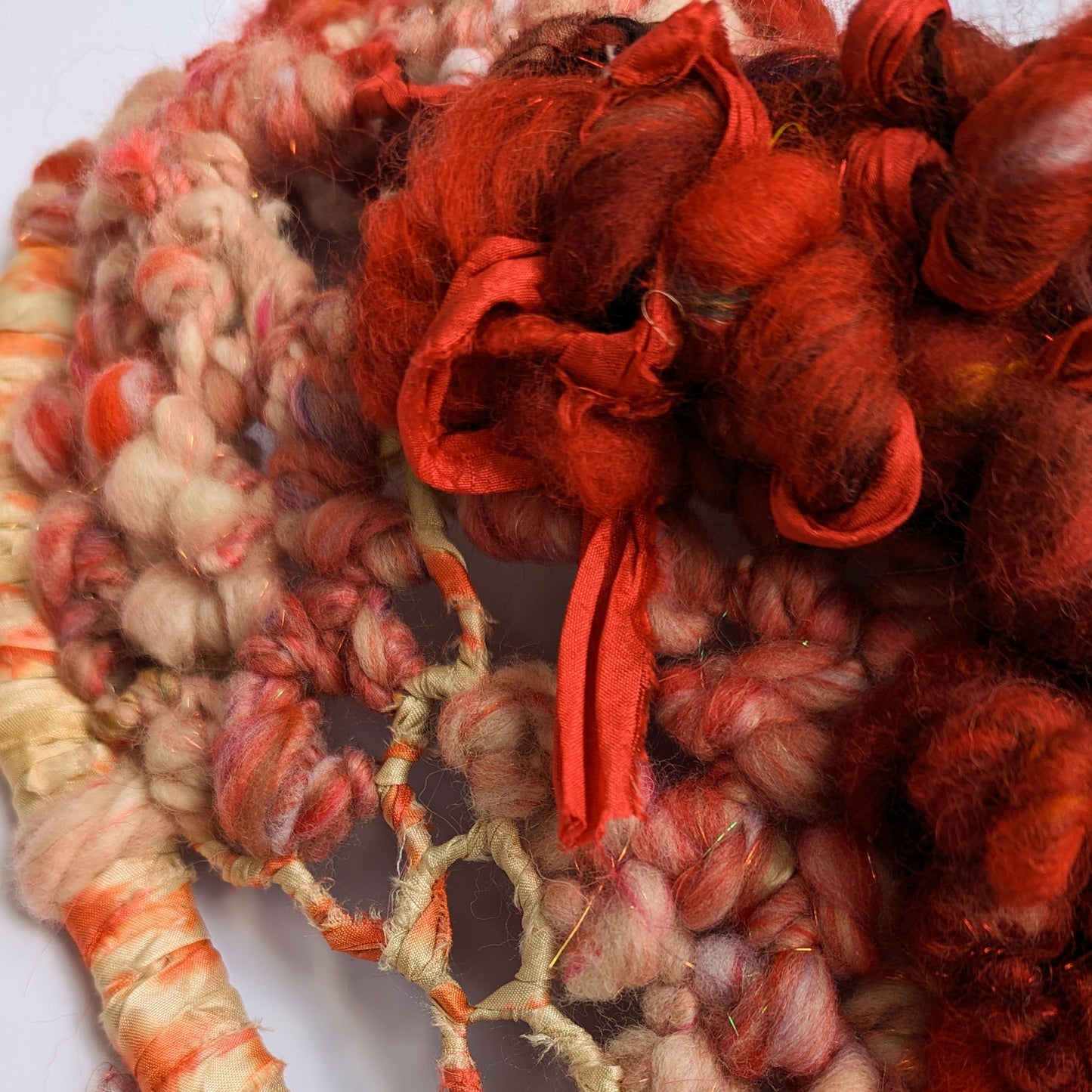 Heartbeat #4 - Bleeding Heart Woven Wall Sculpture