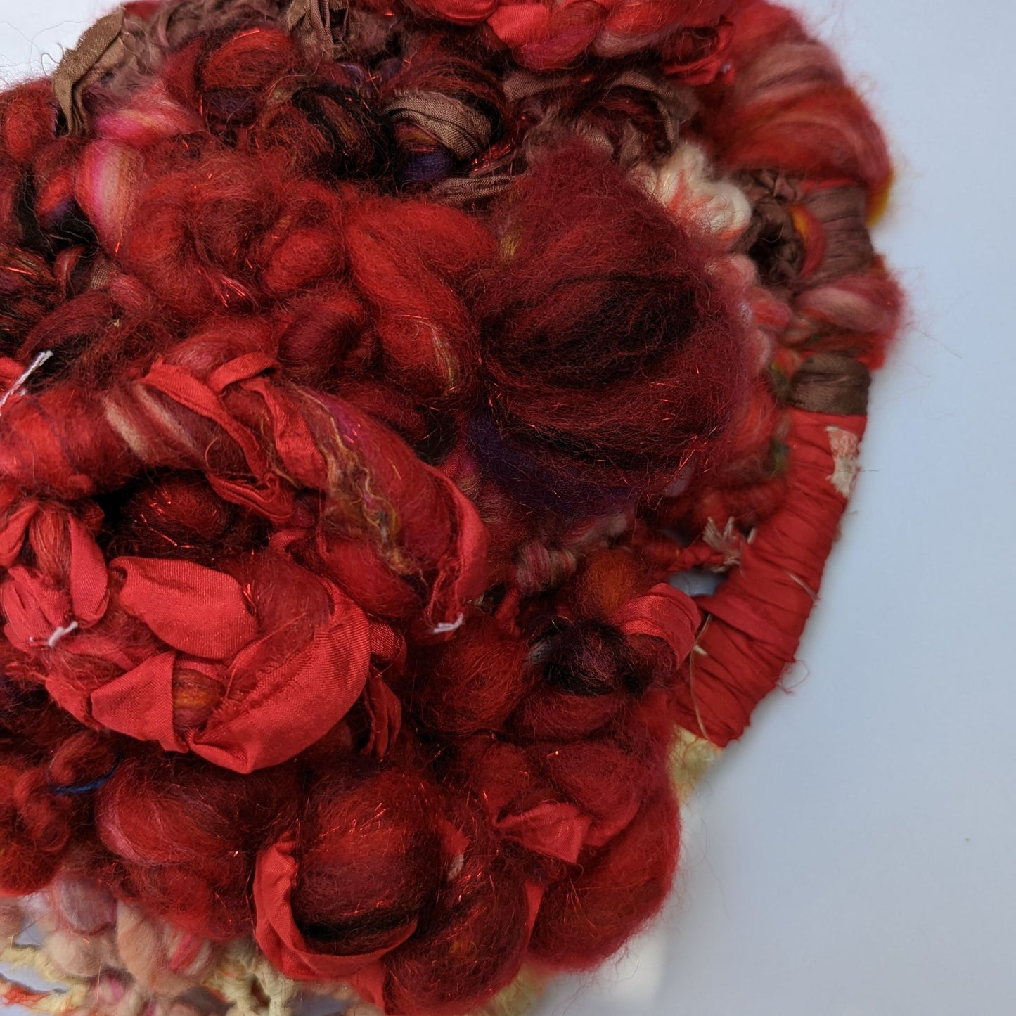 Heartbeat #4 - Bleeding Heart Woven Wall Sculpture