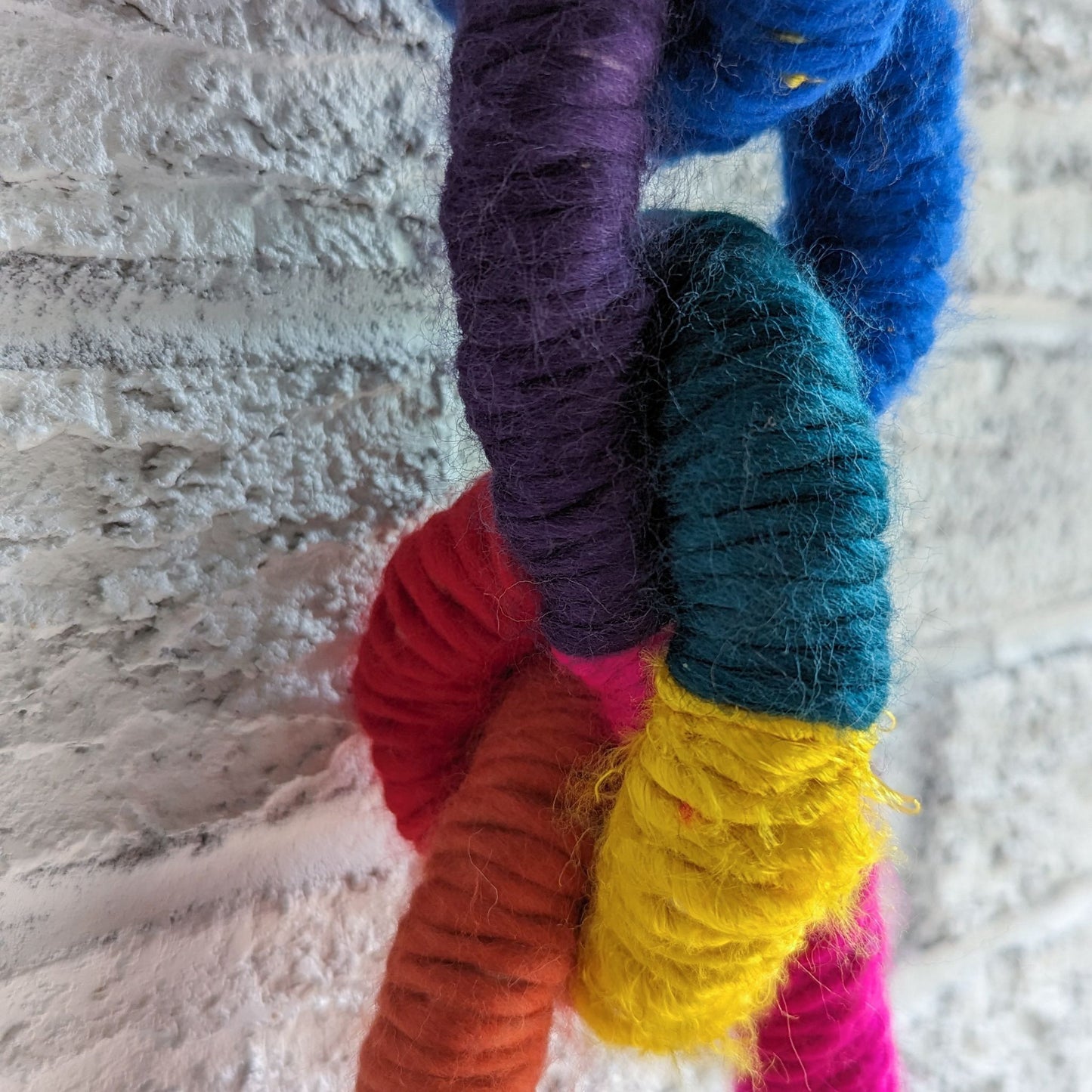 Knotted Wall Hanging - Rainbow Bright